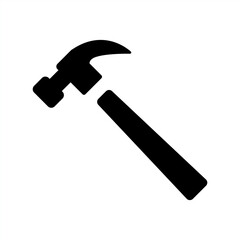 Hammer icon. Hammer icon sign and symbol. Vector illustration.