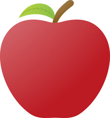 vector illustration of sweet and fresh apple