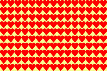 seamless pattern with heart shapes