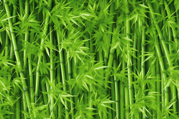 Fototapeta na wymiar Serene Green Bamboo Background