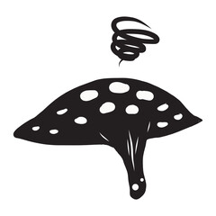 Polkadot stingray37 black and white polka dots cartoon cuty pets show emotion with gestures