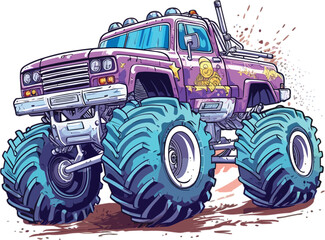 Monster truck cartoon © ionut