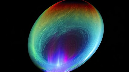 abstract rainbow background prismatic abstract planet in space