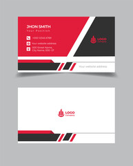 Elegant modern professional business card design template