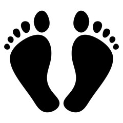 footprint icon vector illustration