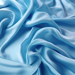Obraz premium Blue crumpled fabric material
