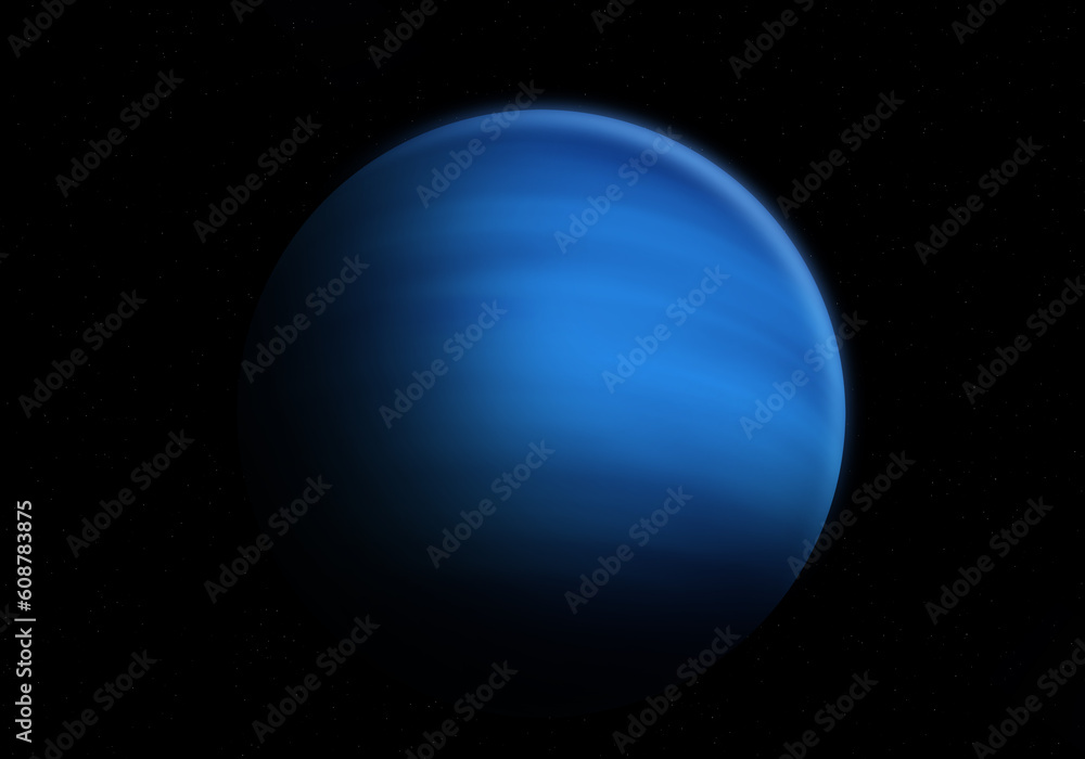 Canvas Prints planet neptune. the planet neptune appearing from the darkness of outer space. elements of this imag
