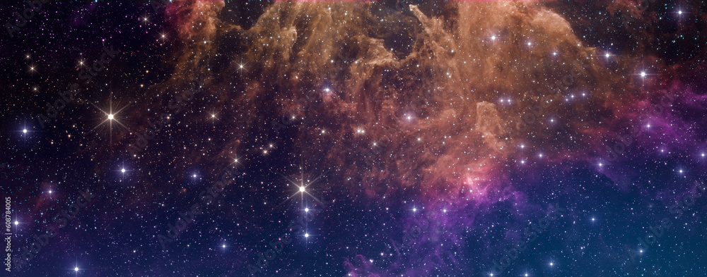 Wall mural nebula and galaxies in space. eta carinae, carina nebula - this colossal cloud of gas and dust. elem