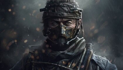 Fototapeta premium Realistic wargame characters, Generative Ai