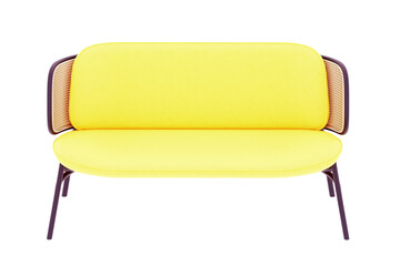 Yellow color double person chair