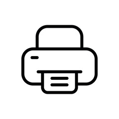 printer sign symbol glyph vector icon