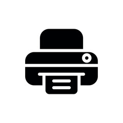 printer sign symbol glyph vector icon