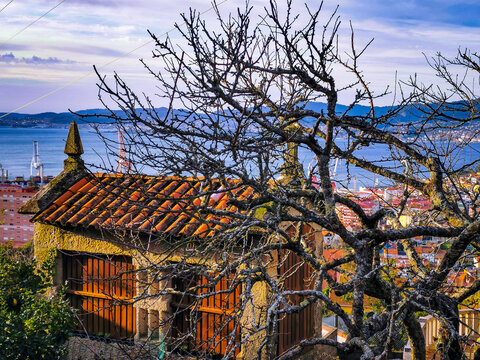 Horreo o piorno t&iacute;pico de Galicia, en Espa&ntilde;a, Europa.