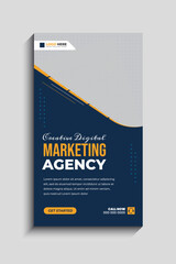 Digital Marketing Agency Facebook and Instagram story template