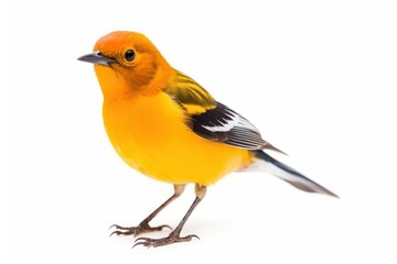 Fototapeta premium Orange-headed Thrush (Geokichla citrina). Generative AI.