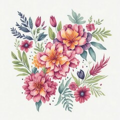 background with flowers ai generated