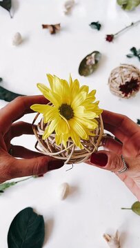 wedding rings and flowers, yellow flower,flower, table, flowers, wedding, bouquet, dinner, glass, decoration, setting, food, plate, pink, rose, summer, decor, celebration, holiday, nature, yellow, pla