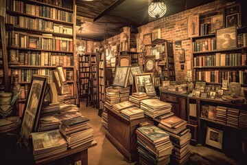 Obraz premium shelf with books