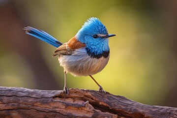 Fototapeta premium The splendid fairywren is a passerine bird in the Australasian. Generative AI