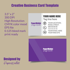 Modern Creative Business Card Template Design