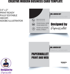 Modern Creative Business Card Template Design