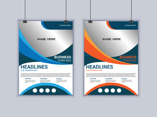 Digital marketing agency flyer design vector template