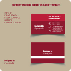 Modern Creative Business Card Template Design