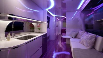 luxury style caravan interior