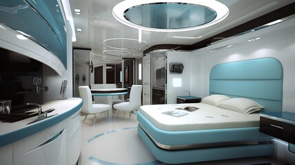 luxury style caravan interior