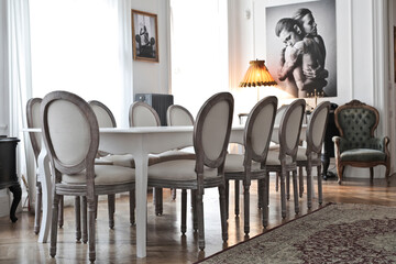 interior with chairs and dining table
