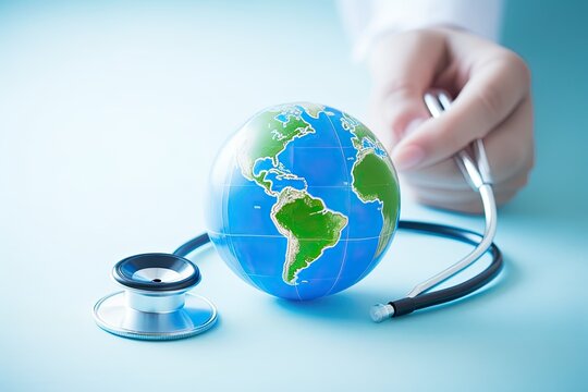 Global health concept. Generative AI.