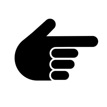 index hand, forefinger, pointer - vector icon