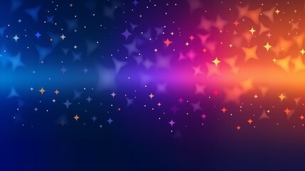 Gradient trendy vector star background copy space. Generative AI