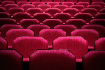 Red theater seat