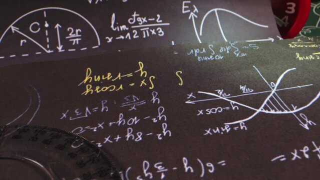 Science Calculation Physics Math and Chemisrty Formulas Background
