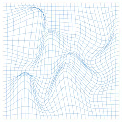 Abstract Wave Wireframe