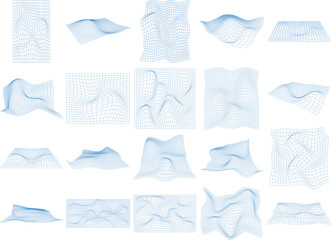 Abstract Wave Wireframe