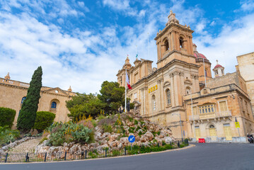 Fototapeta premium View of Birgu (Vittoriosa) from Valleta, Malta