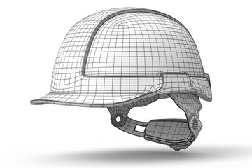 Safety helmet or hard cap isolated on white background - obrazy, fototapety, plakaty