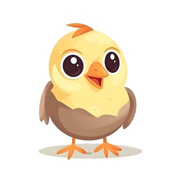 Colorful and cute baby chick clipart for your designs