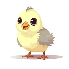 Charming chick clipart with a burst of colors