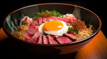 Get ready to be captivated by the flavors of Japanese beef and a tantalizing egg dish!  Watch as the beef is cooked to perfection and the eggs are transformed into a culinary delight.
