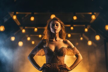 A close-up shot of a beautiful model girl with mesmerizing eyes and perfect complexion, embodying beauty.