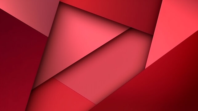 red Seamless abstract geometric pattern background. Fusion of lines that create irregular geometric shapes,  Created using generative AI tools.