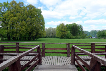 Mlocinski Park or Forest. Forest park located in Bielany district in Warsaw