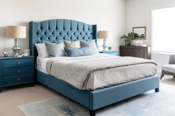 bedroom with bed and pillows