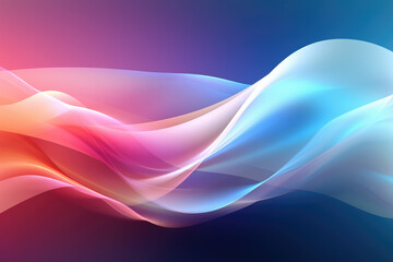 neon light with abstract colorful gradient wave background