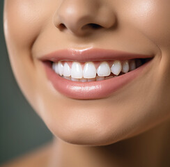 close up of a woman smiling