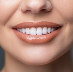 close up of a smile