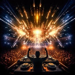 Image of Fantastic DJ Festival Created with Generative AI Technology printed on Printed Glass Splashbacks